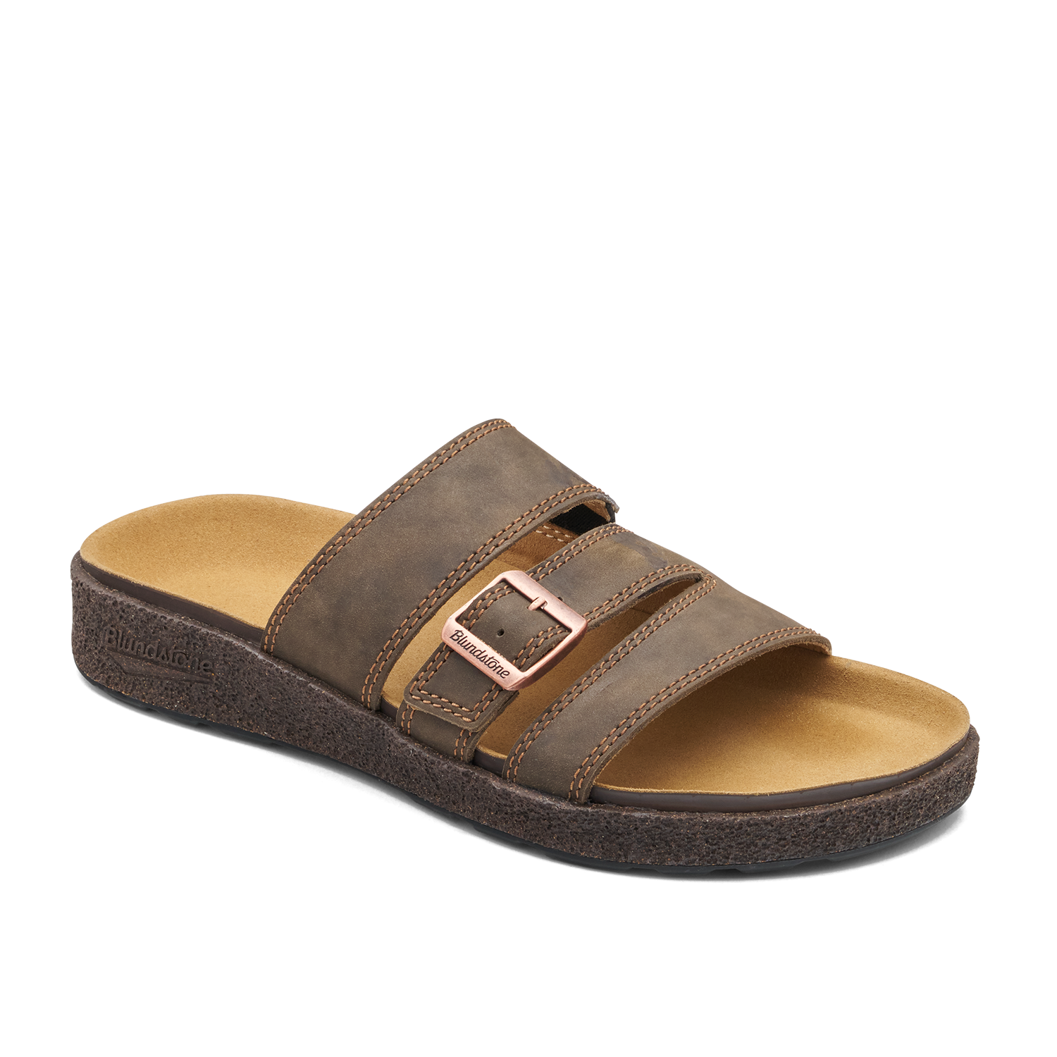 Blundstone 2694 Rustic Brown AeroCork sandal - 45 degree angle, toe facing right