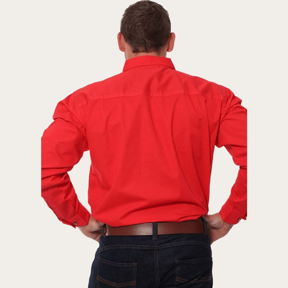 Ringers Western King River Full Button Work Shirt Red  - 171110001