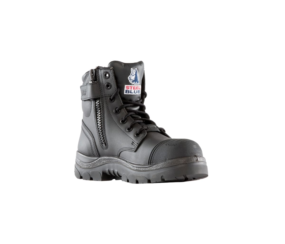 Steel Blue Argyle Zip Scuff Composite  - 318592