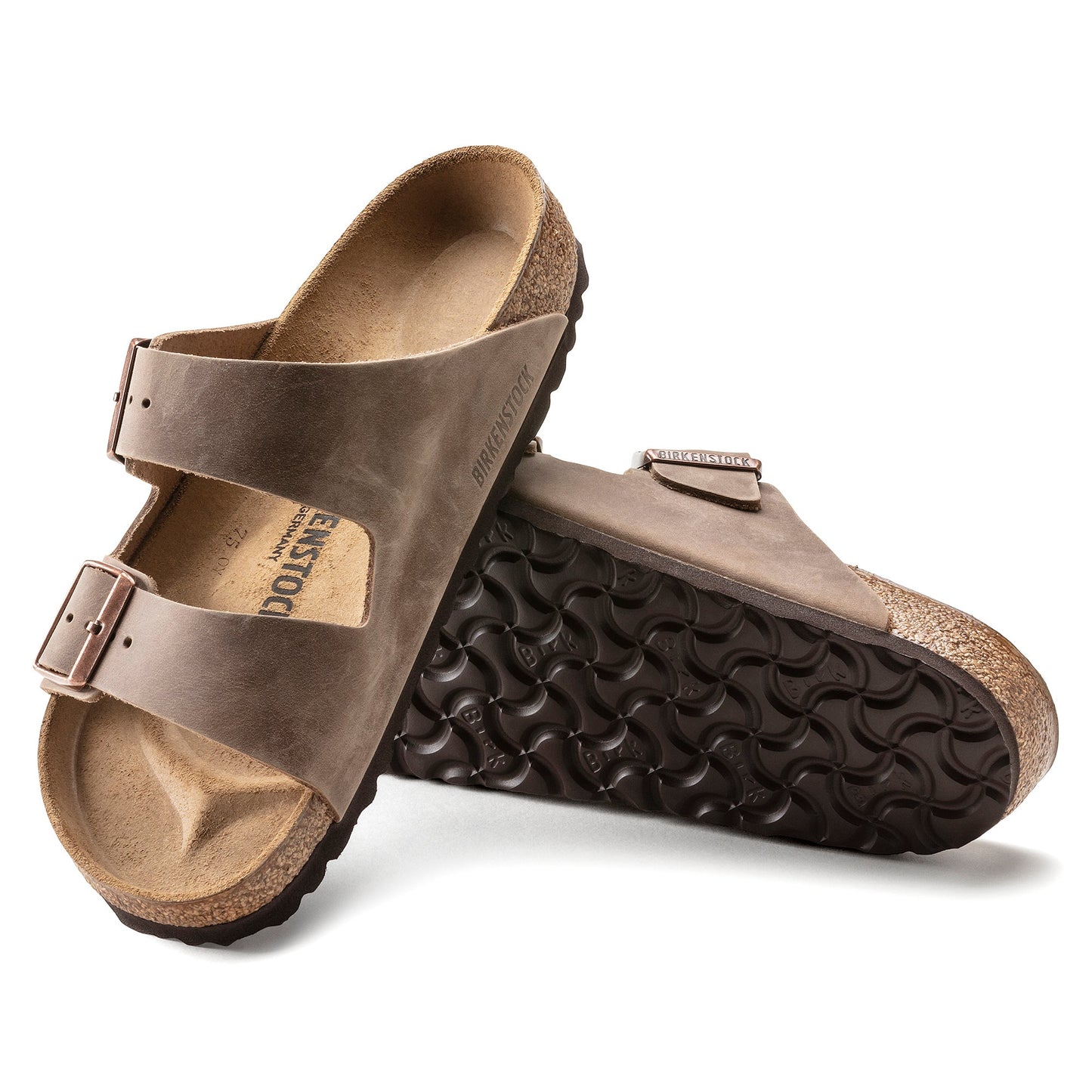 Birkenstock Arizona Tabacco Brown Oiled Leather Regular - 352201 | The Boot Shed