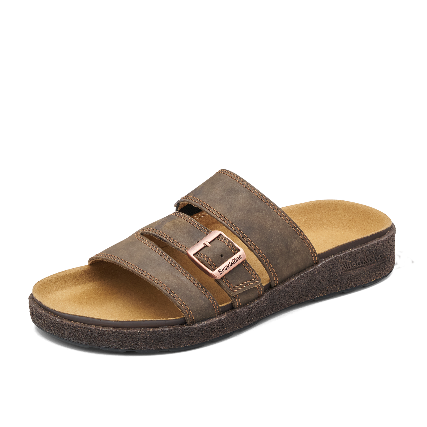Blundstone 2694 Rustic Brown AeroCork sandal - 45 degree angle, toe facing left