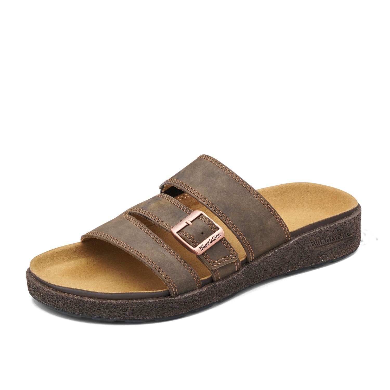 Blundstone 2694 Rustic Brown AeroCork sandal - 45 degree angle, toe facing left