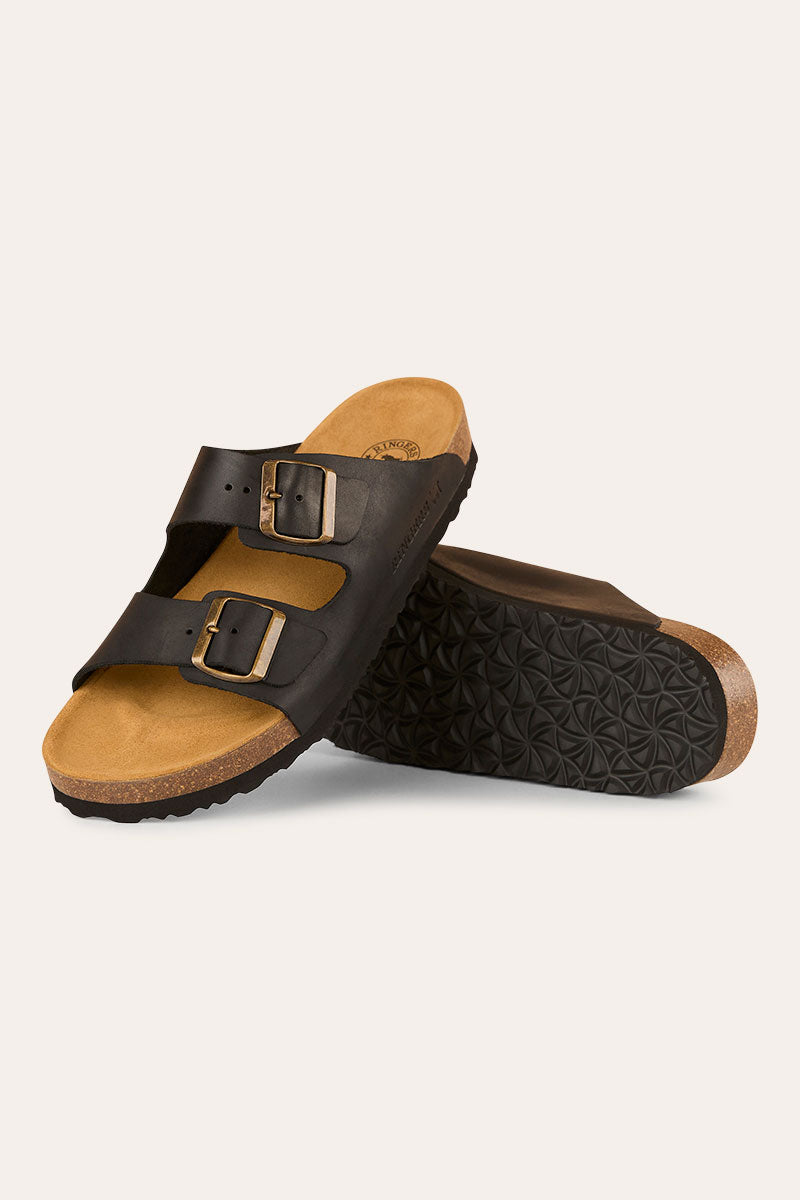 Ringers & Western Ashford - Leather Cork Sandal, Black