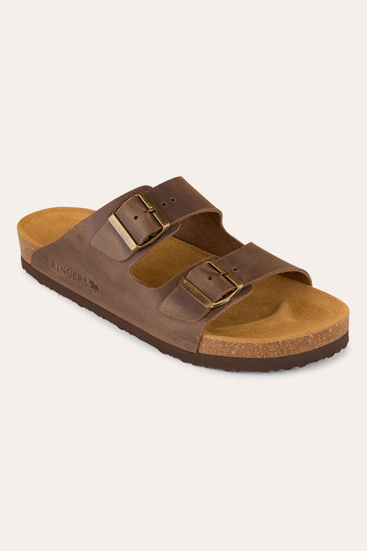 Ringers & Western Ashford - Leather Cork Sandal, Tobacco