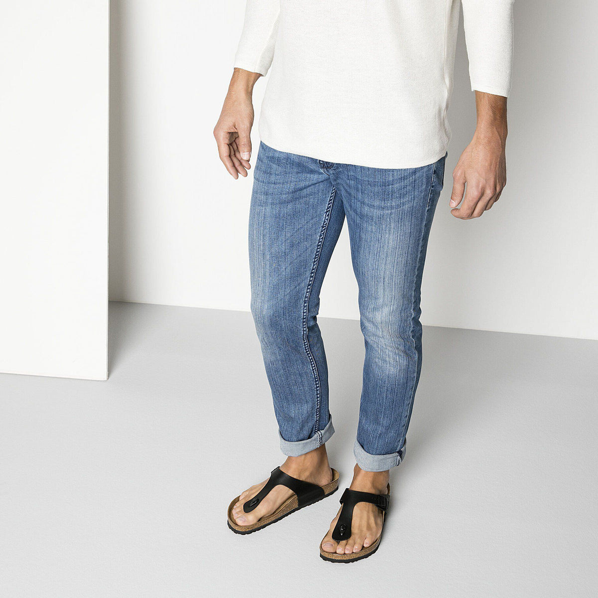 Birkenstock Gizeh Black Birko-Flor - lifestyle