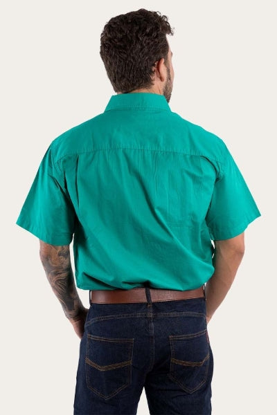 Ringers & Western Lake Argyle Mens Short Sleeve Full Button Work Shirt