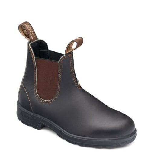 Blundstone Stout Brown Elastic Side Boot 500 | The Boot Shed