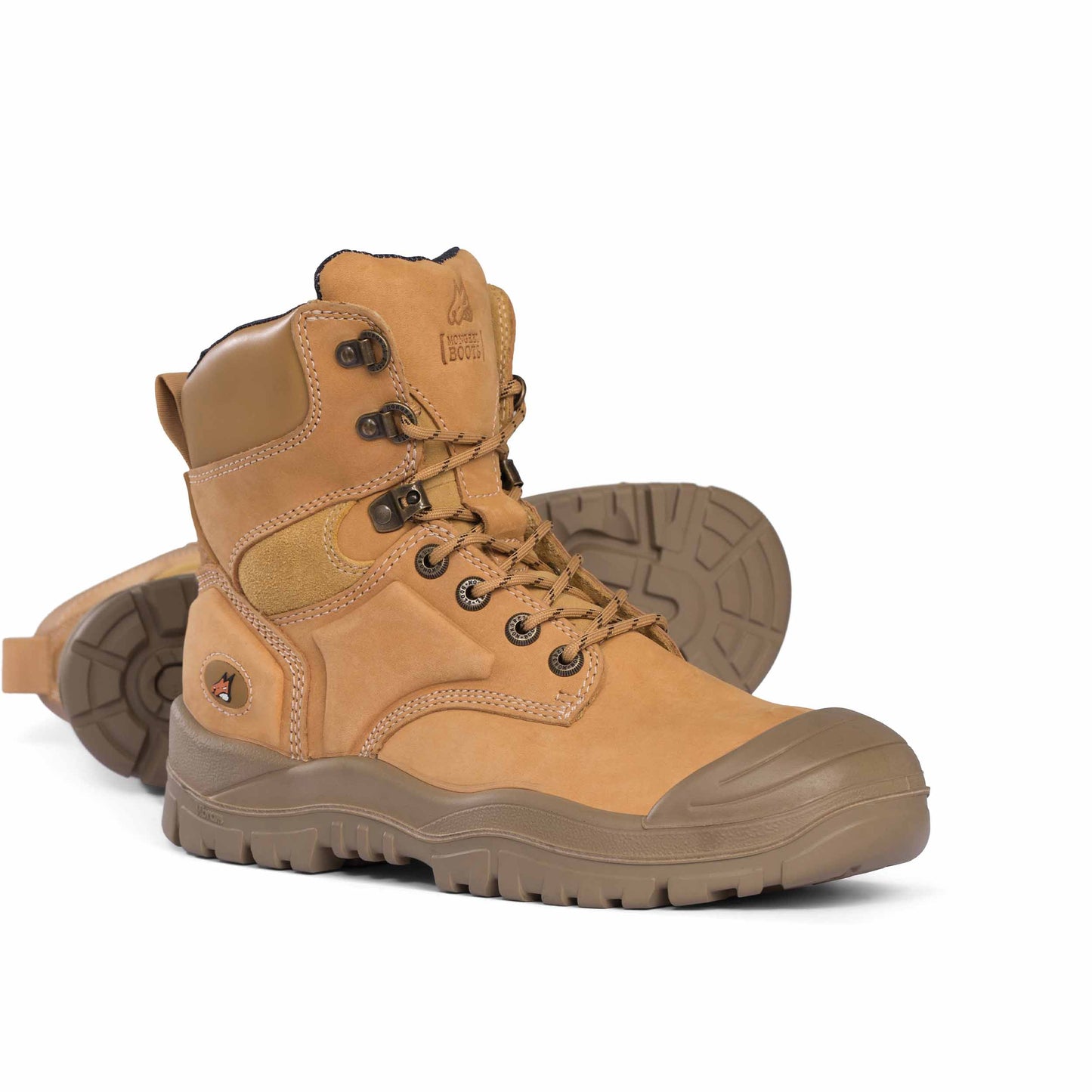 Mongrel 550050 - Wheat High Leg Lace Up Boot w/ Scuff Cap