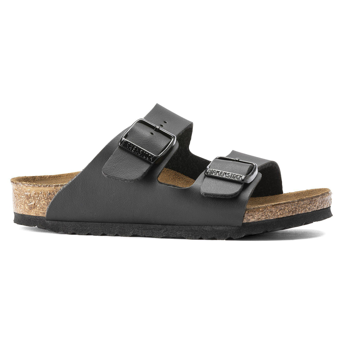 Birkenstock Arizona Kids Black Birko-Flor - side view