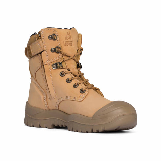 Mongrel Wheat High Leg ZipSider Boot w/ Scuff Cap - 561050