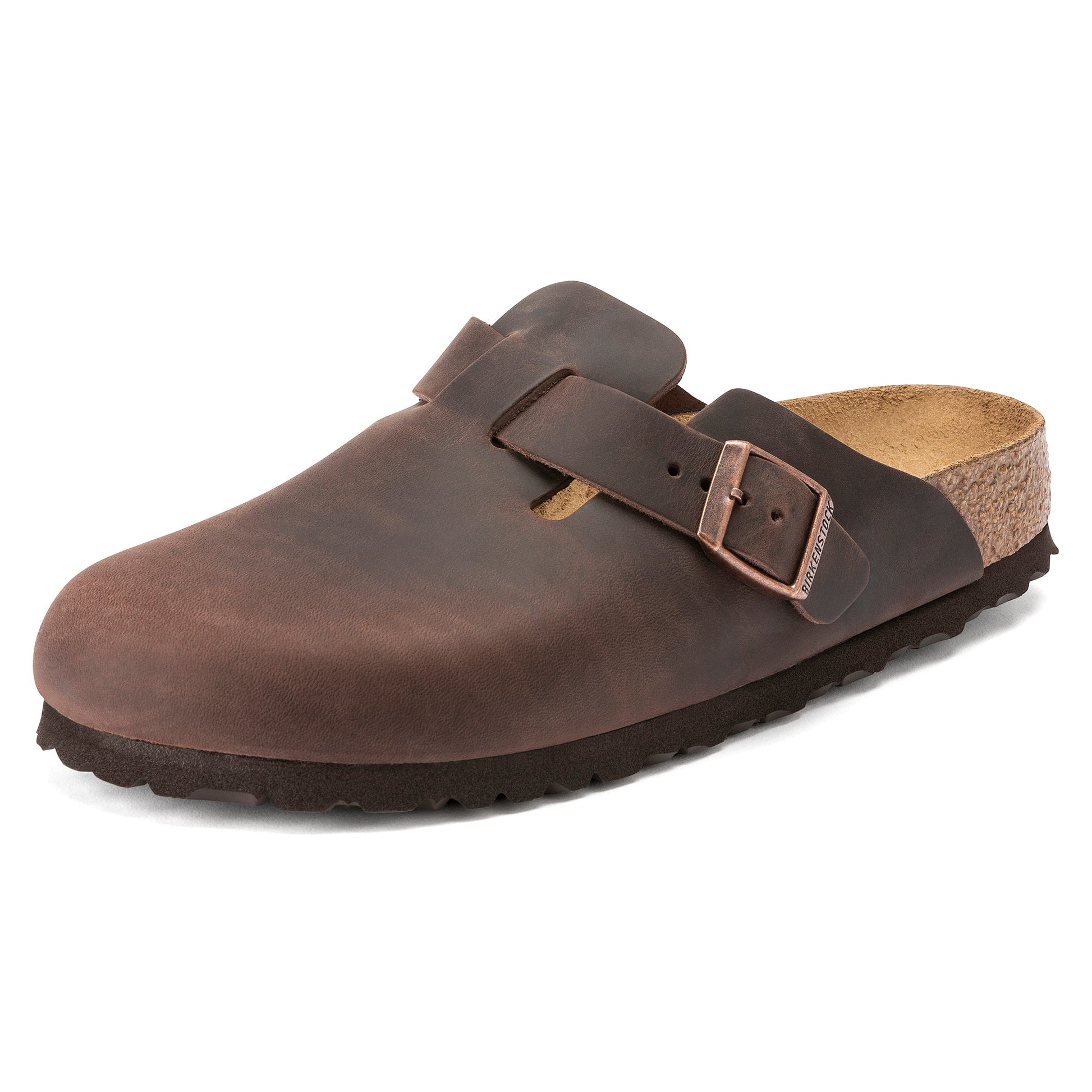 Birkenstock Boston Habana Oiled Leather Regular - 860131 | The Boot Shed