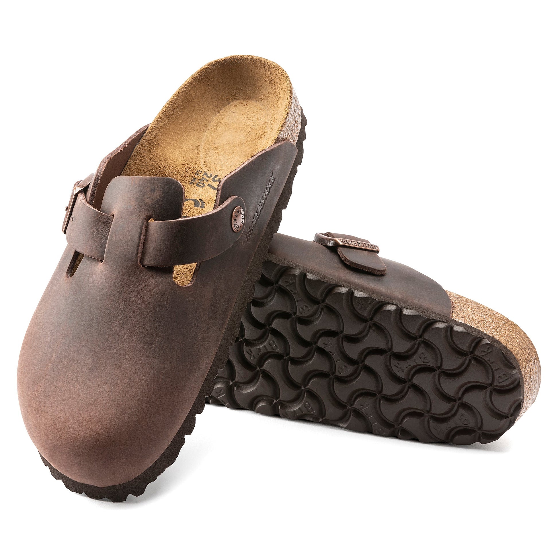 Birkenstock Boston Habana Oiled Leather Regular - 860131 | The Boot Shed
