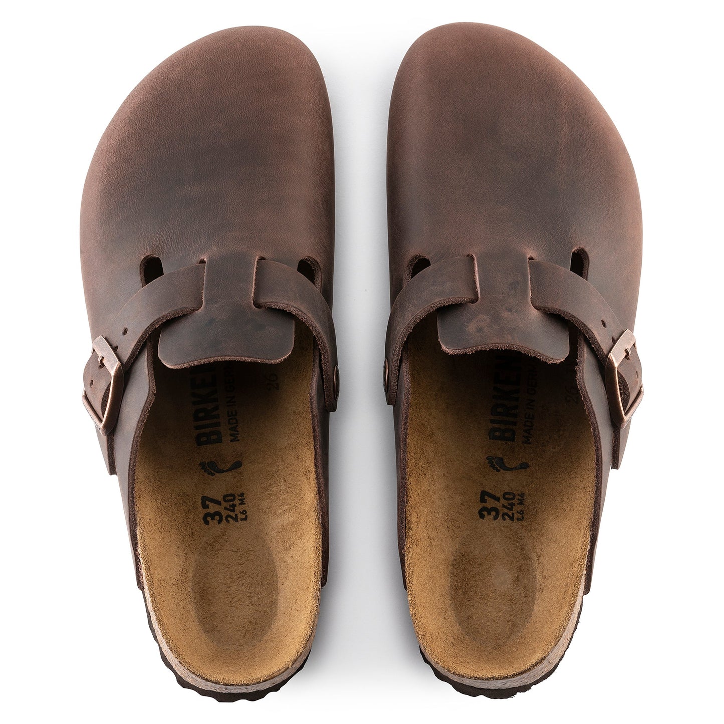 Birkenstock Boston Habana Oiled Leather Regular - 860131 | The Boot Shed