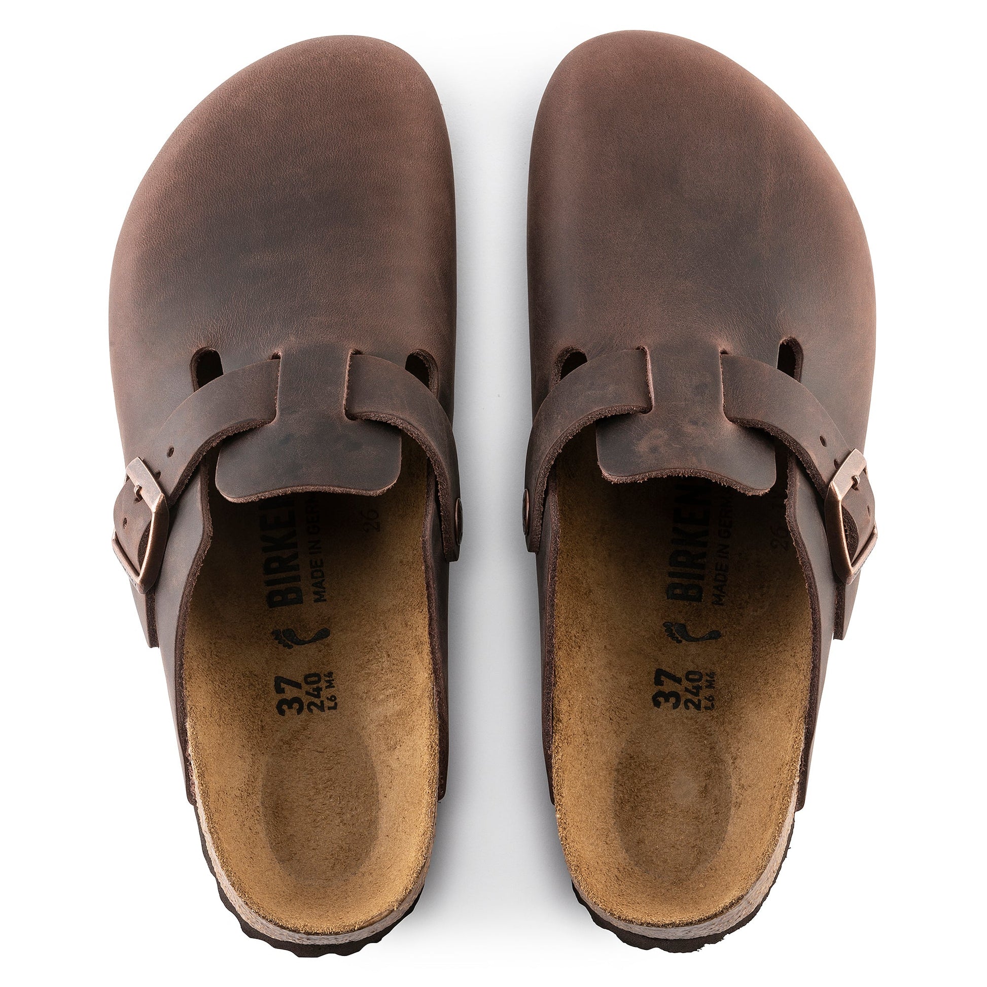 Birkenstock Boston Habana Oiled Leather Regular - 860131 | The Boot Shed