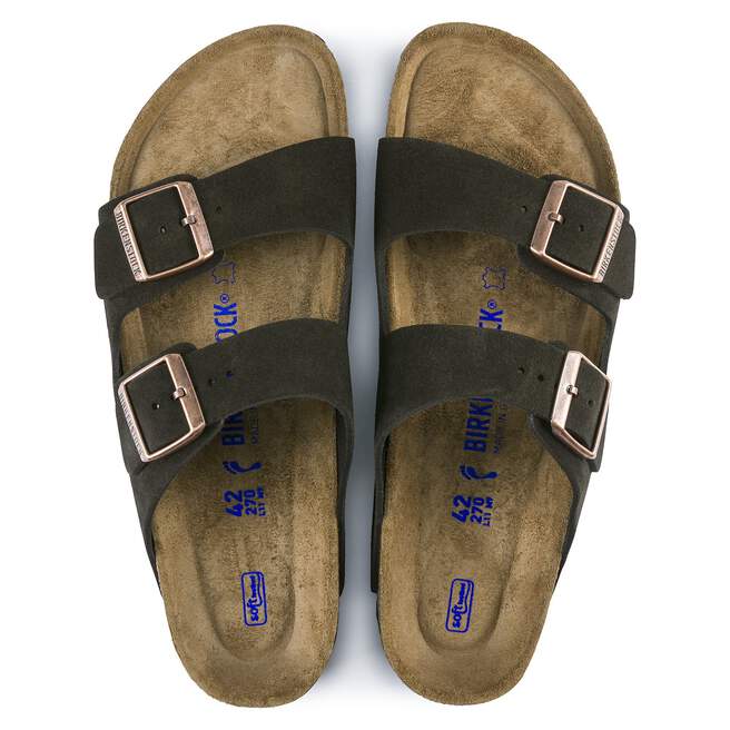 Birkenstock Arizona SFB Mocca Suede Leather Regular - 951311