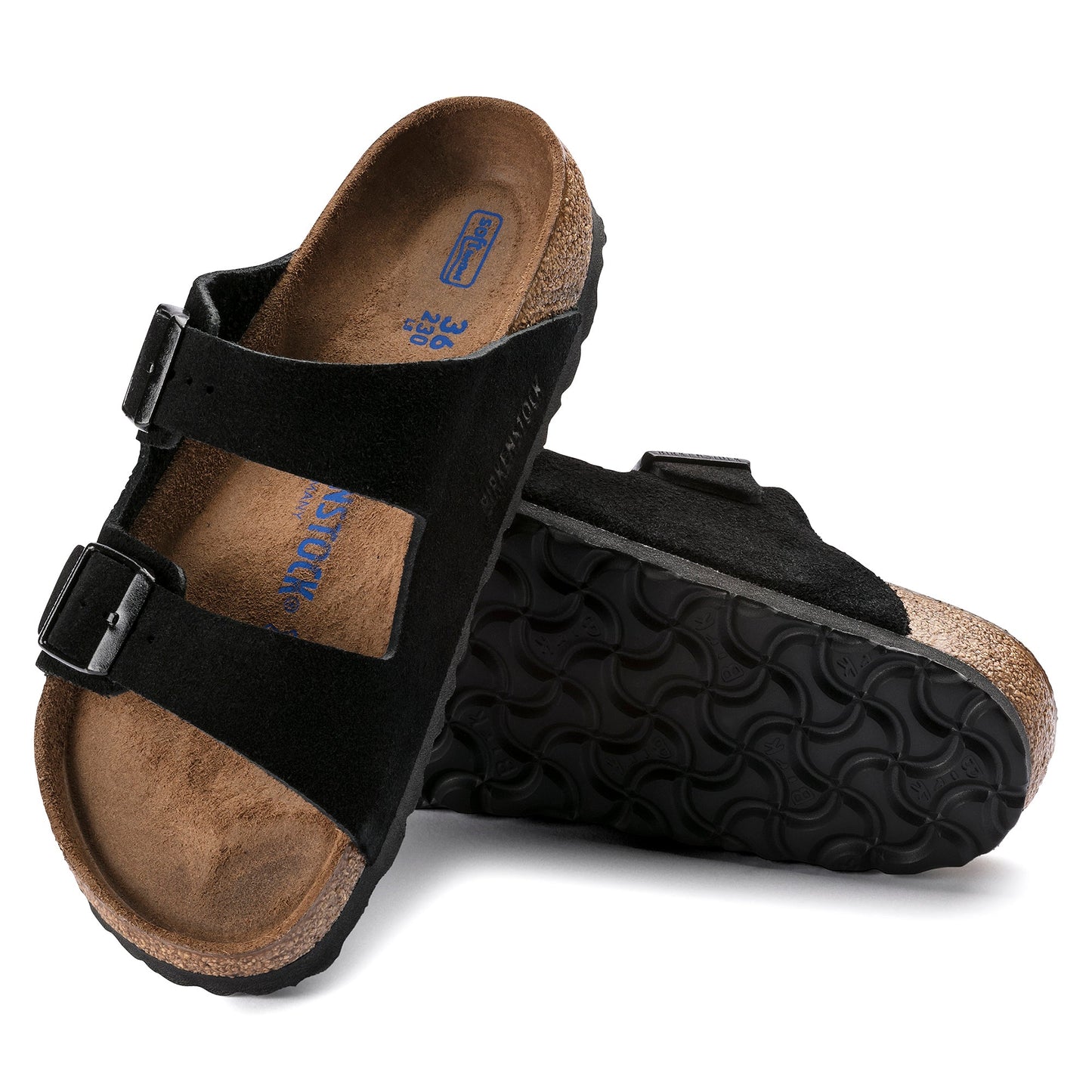 Birkenstock Arizona SFB Black Suede Leather Regular - 951321
