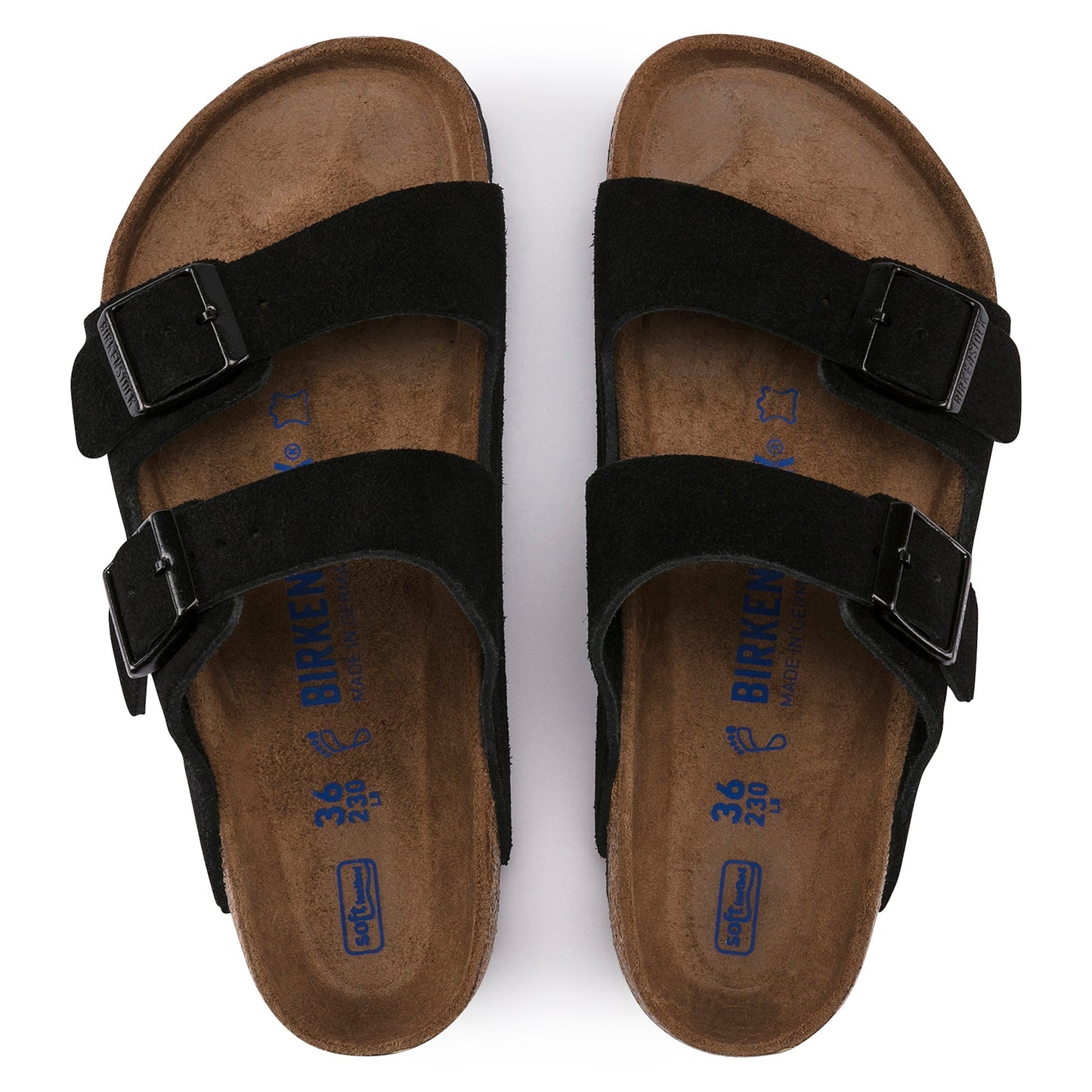 Birkenstock Arizona SFB Black Suede Leather Regular - 951321