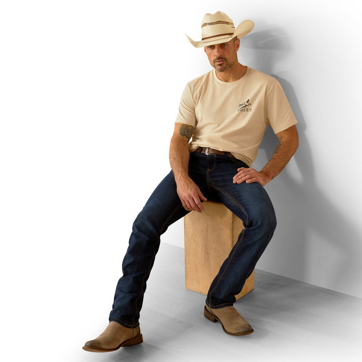 Ariat Bronc Ridin Heritage T-Shirt - 10054835 | Blue Heeler Boots