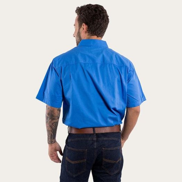 Ringers & Western Lake Argyle Mens Short Sleeve Full Button Work Shirt