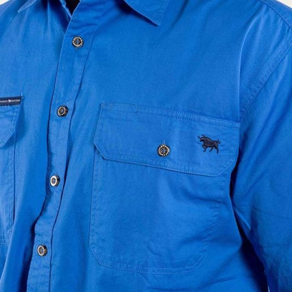 Ringers & Western Lake Argyle Mens Short Sleeve Full Button Work Shirt