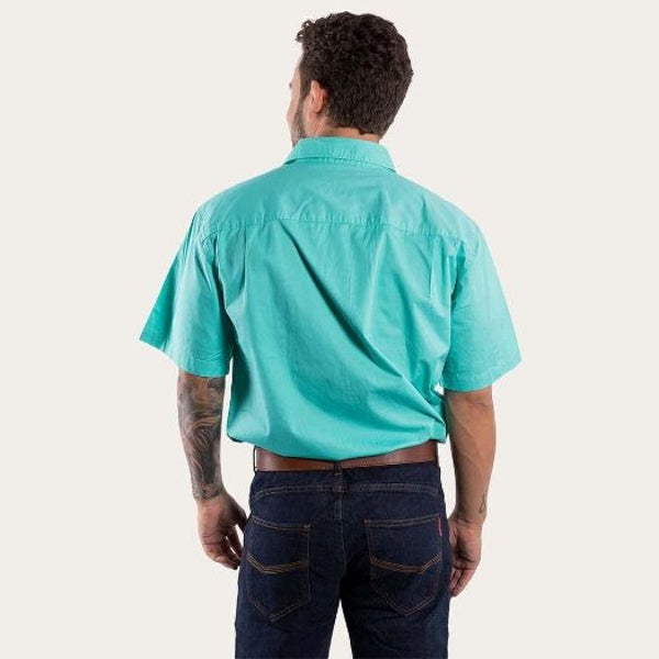 Ringers & Western Lake Argyle Mens Short Sleeve Full Button Work Shirt