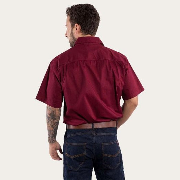 Ringers & Western Lake Argyle Mens Short Sleeve Full Button Work Shirt