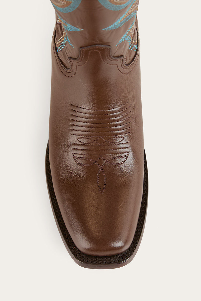 Ringers & Western Longreach Womens Cuban Heel Boot Tan  - 519250104