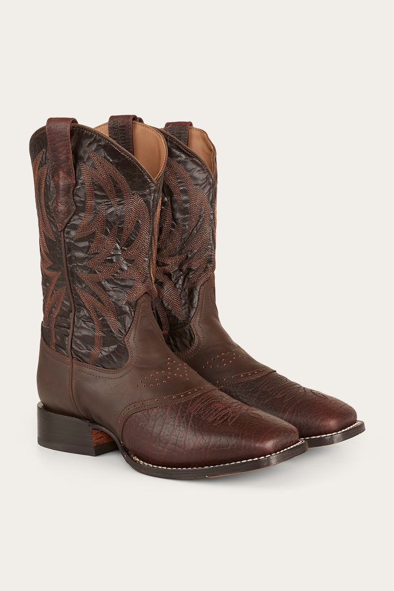 Ringers & Western Longreach Mens Saddle Boot - 519250103 | Blue Heeler Boots