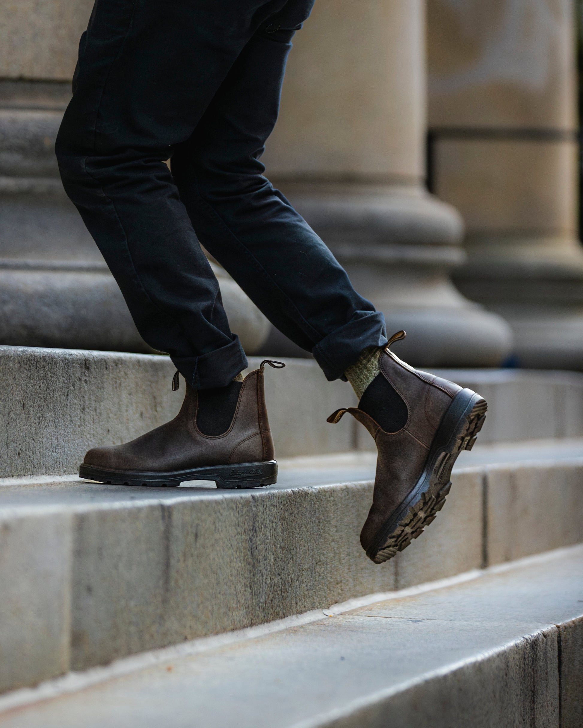 Blundstone Brown Premium Water-Resistant Nubuck Leather Elastic Side Boot - 2340 | Blue Heeler Boots