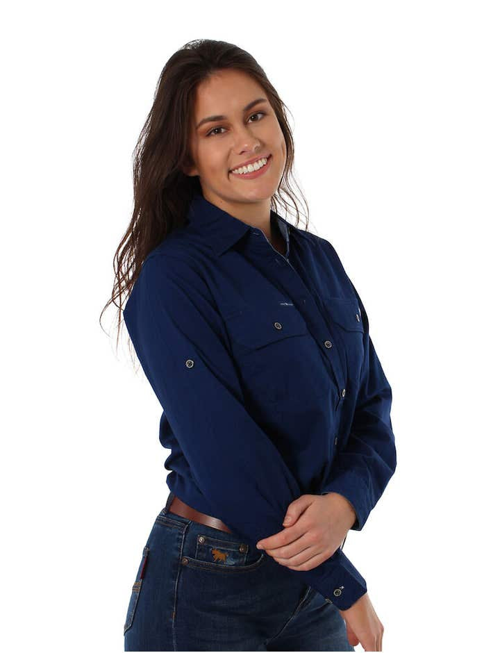 Ringers & Western Pentecost River Womens Full Button Work Shirt  - 171210001