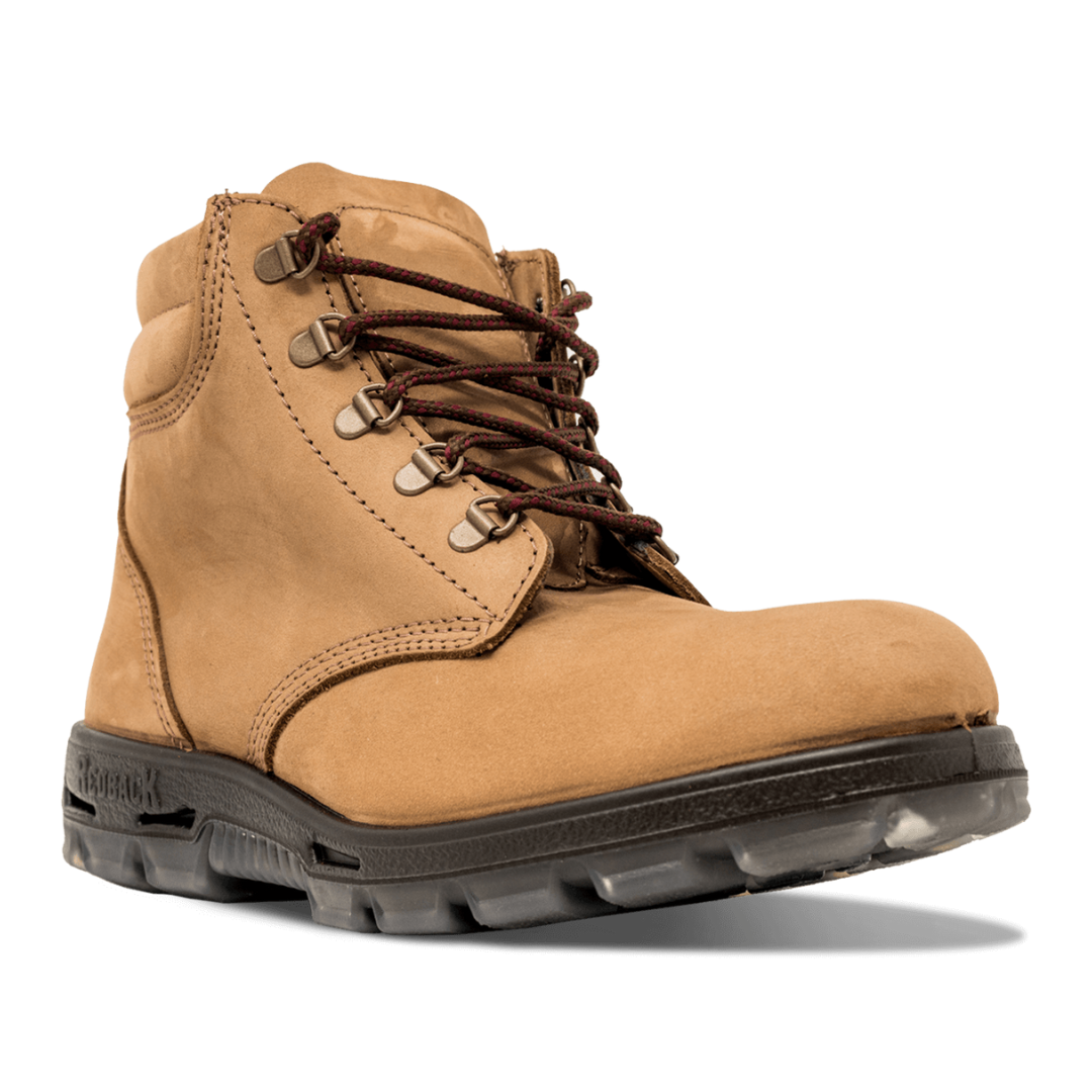 Redback Boots UBCH Stivali In Camoscio Marrone: Unisex, Pelle Nabuk, Suola In Gomma, Fatti A Sydney, Antiscivolo E Comfort Anatomico