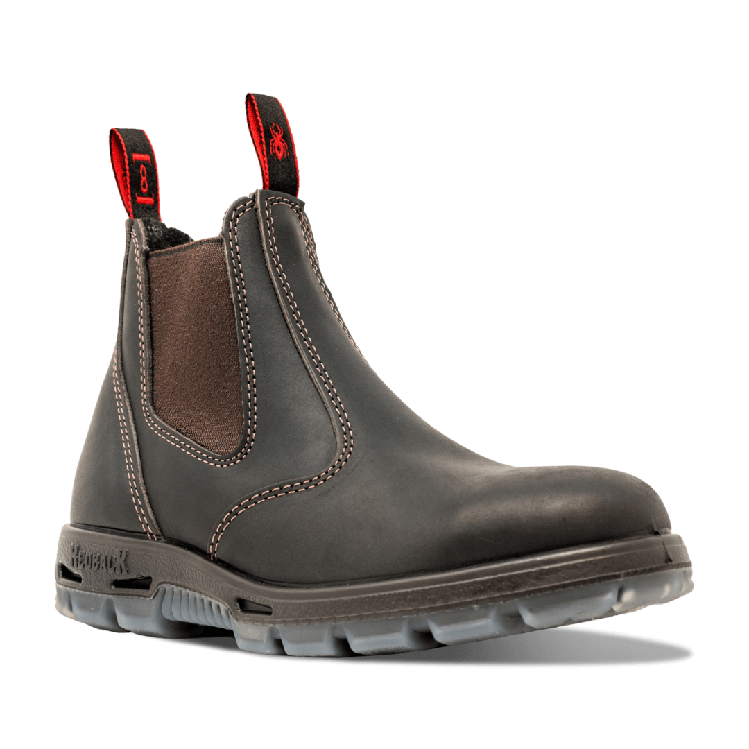 Redback Bobcat Safety Toe Claret Oil Kip - USBOK | The Boot Shed