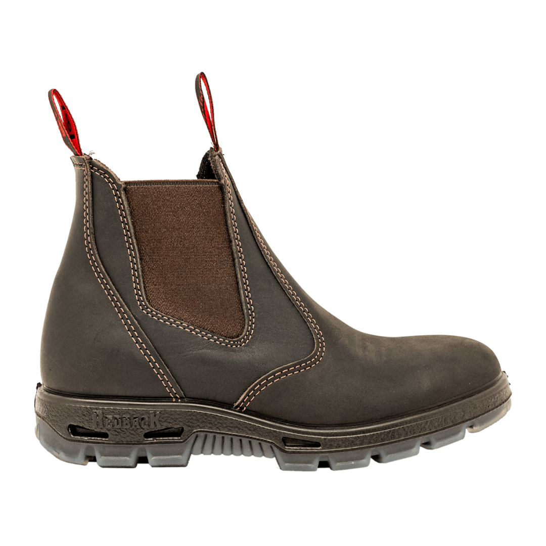 Redback Bobcat Safety Toe Claret Oil Kip - USBOK | The Boot Shed