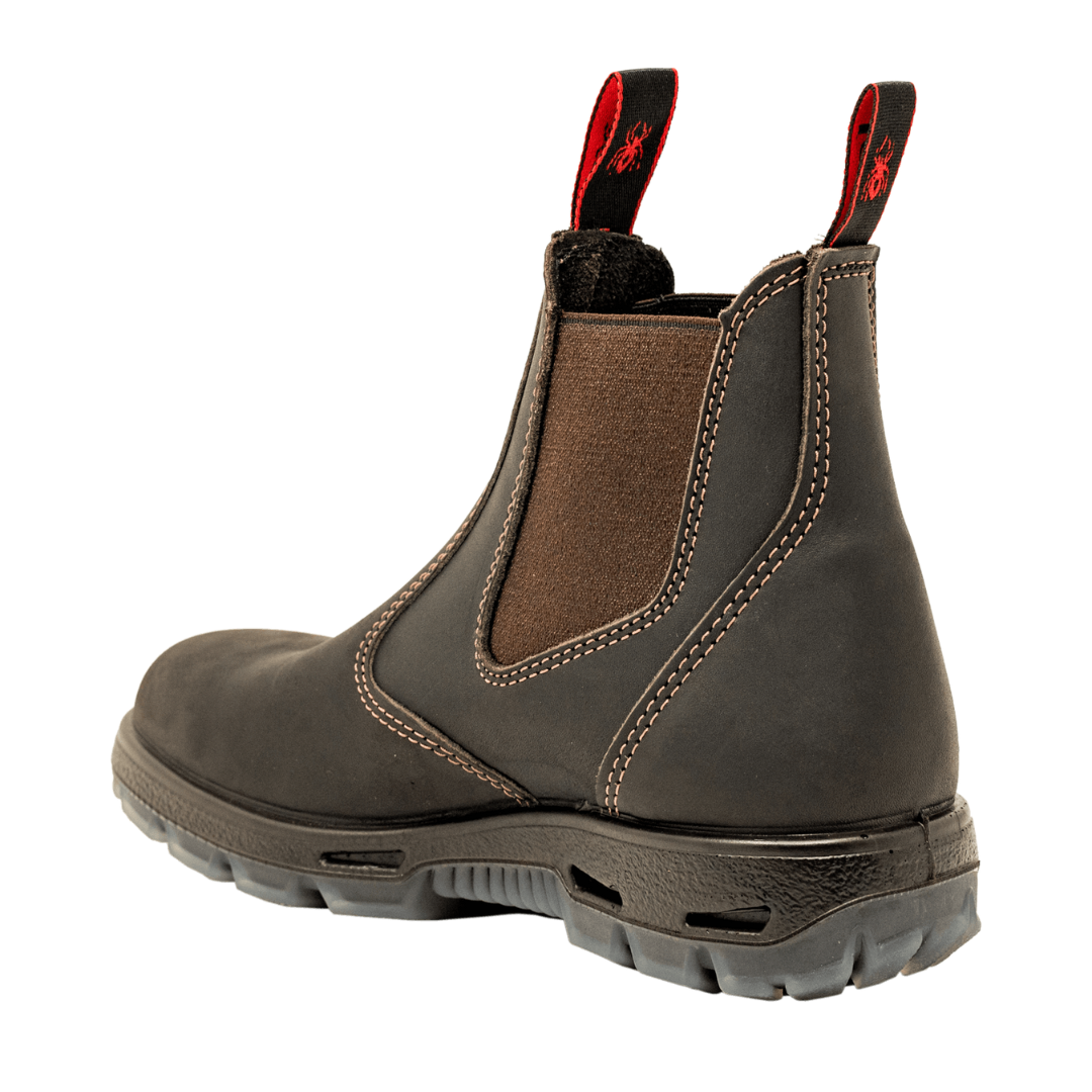 Redback Bobcat Safety Toe Claret Oil Kip - USBOK | The Boot Shed