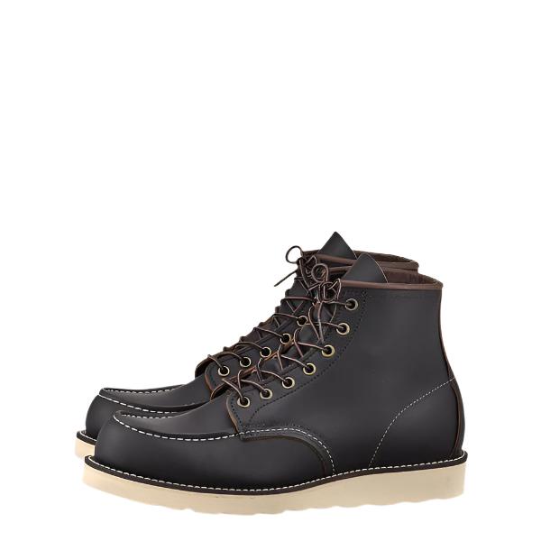 Redwing Moc Toe 6-inch, Black | The Boot Shed