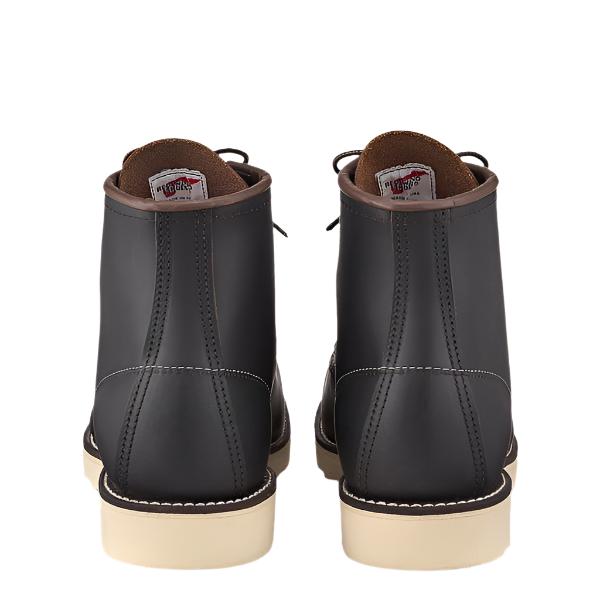 Redwing Moc Toe 6-inch, Black | The Boot Shed