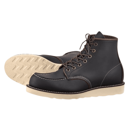 Redwing Moc Toe 6-inch, Black 8849 | The Boot Shed