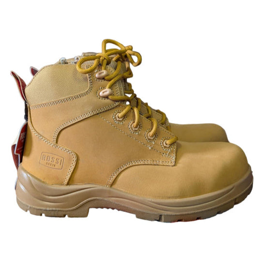 Rossi Ian Zip Side Safety Boot - R7106 | Blue Heeler Boots