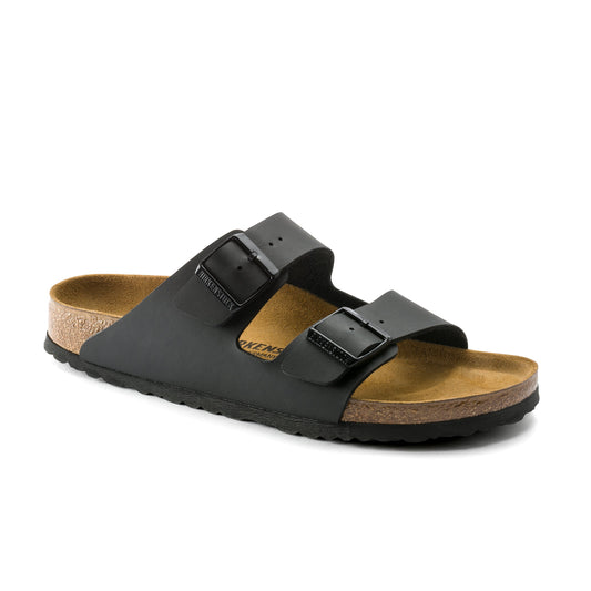 Birkenstock Arizona Black Birko-Flor - front view
