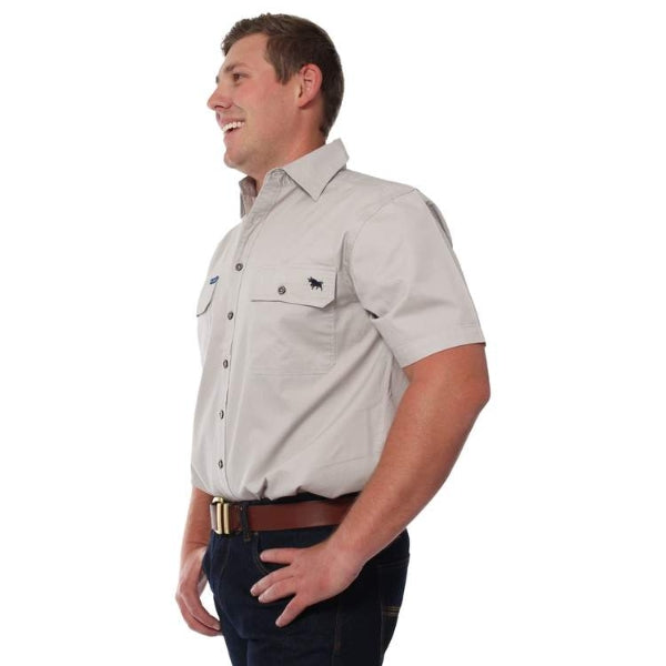 Ringers & Western Lake Argyle Mens Short Sleeve Full Button Work Shirt