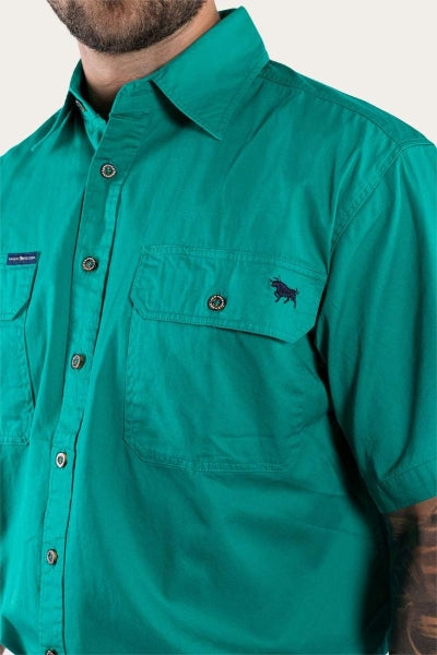 Ringers & Western Lake Argyle Mens Short Sleeve Full Button Work Shirt