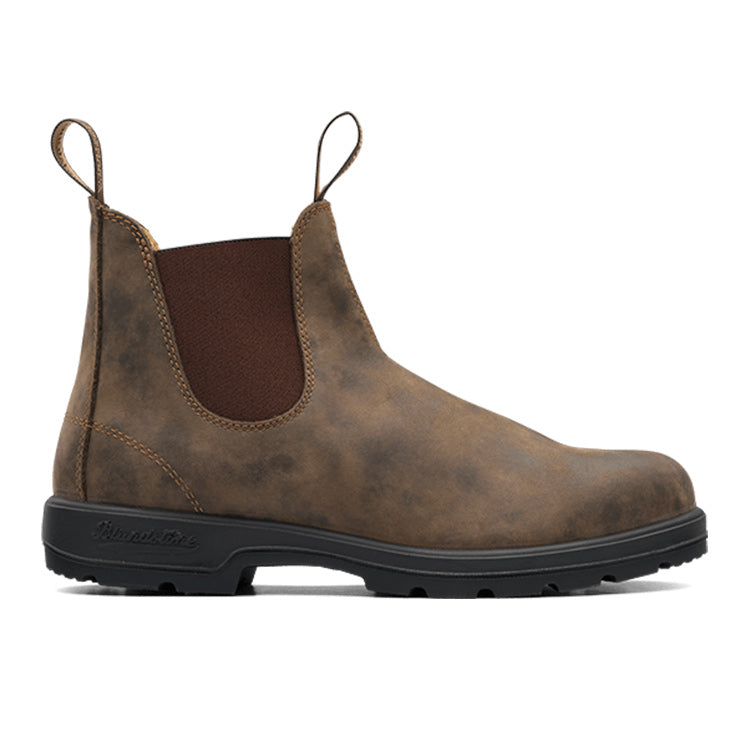 Blundstone 585 Rustic Brown Chelsea Elastic Side Boot | The Boot Shed