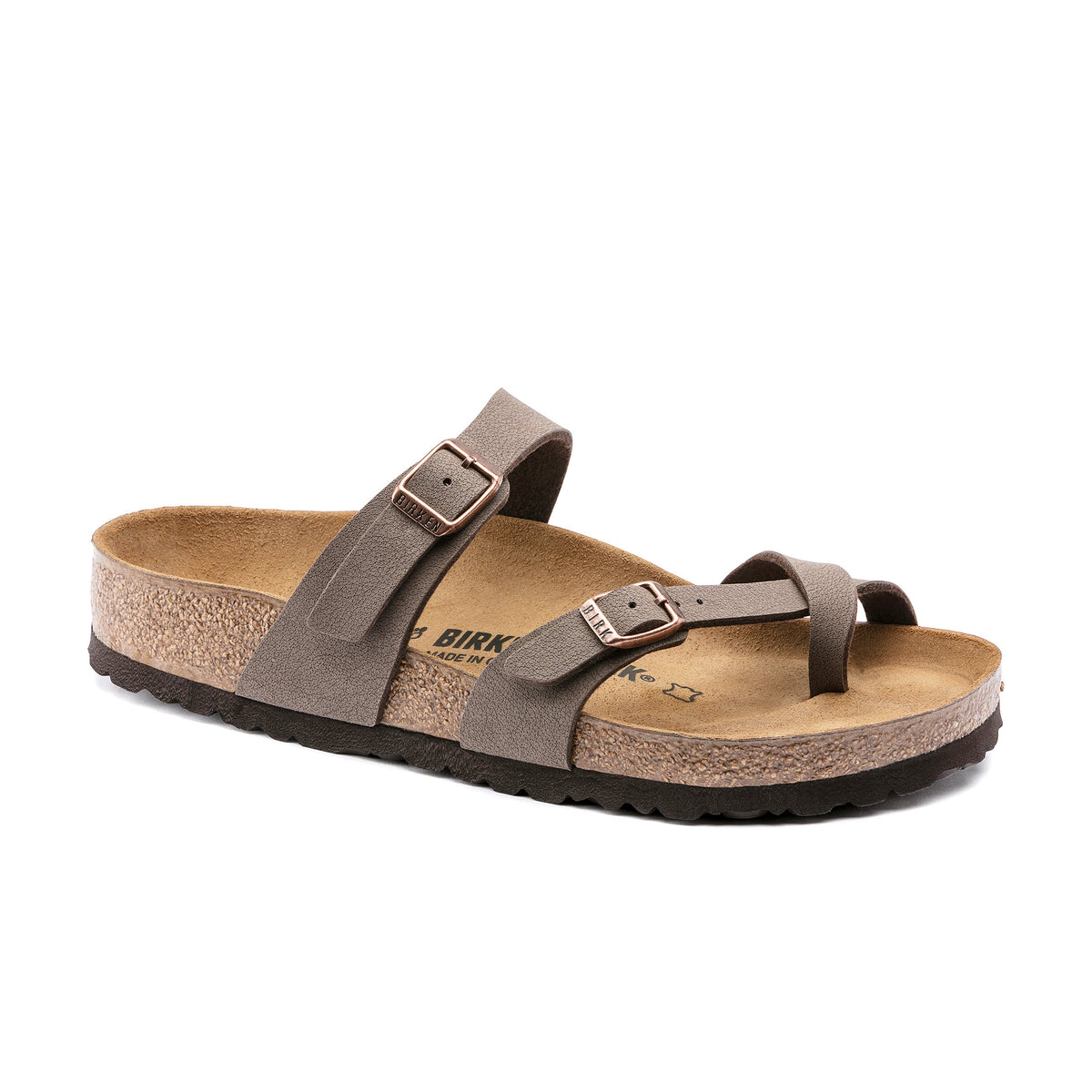 Birkenstock Mayari Mocca BirkiBuc - front view