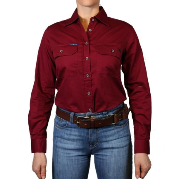 Ringers & Western Pentecost River Womens Full Button Work Shirt  - 171210001