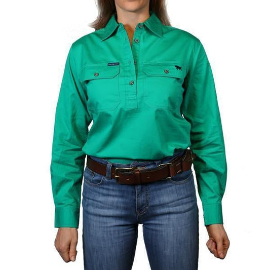 Ringers & Western Pentecost River Womens Half Button Work Shirt  - 171210002