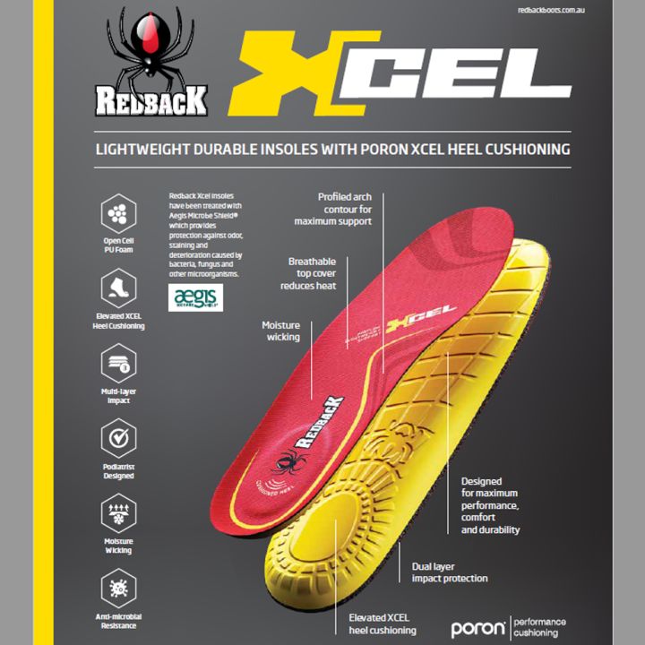 Redback Excel Insoles - Xcel