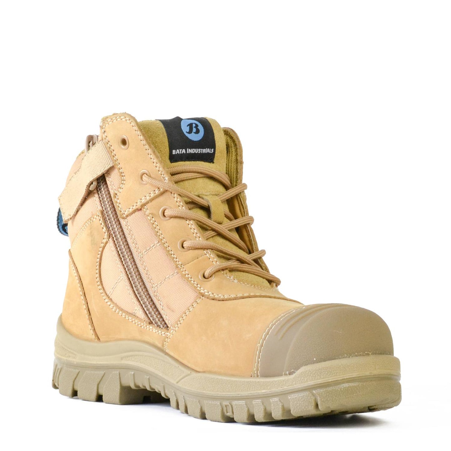 Bata Zippy Zip/Lace Safety Boot - 804-88841 blue-heeler-boots