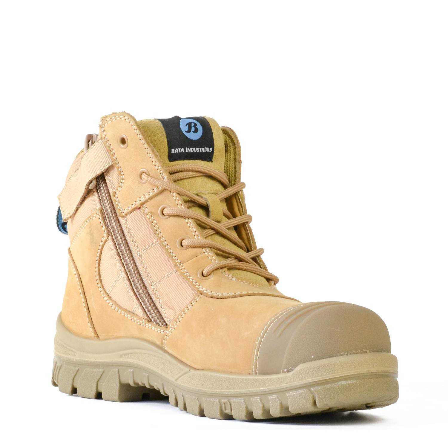Bata Zippy Zip/Lace Safety Boot - 804-88841 blue-heeler-boots