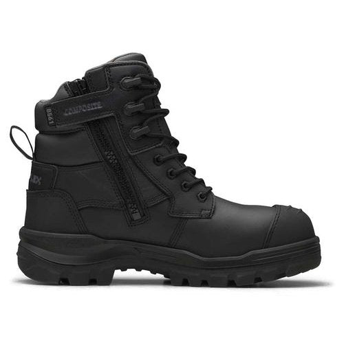 Blundstone RotoFlex Black Water-Resistant Zip Side Safety Boot - 8561 | The Boot Shed