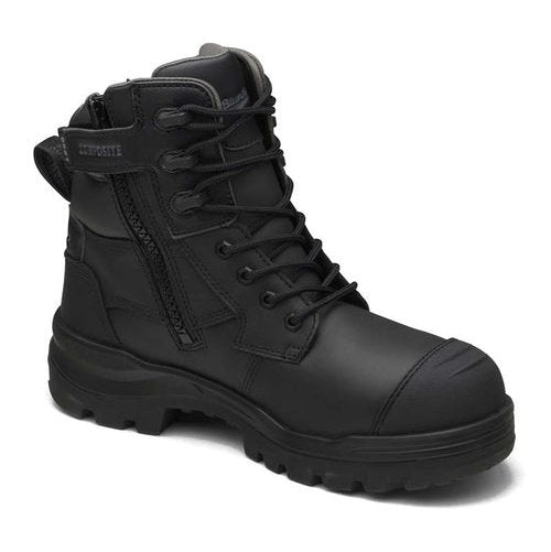 Blundstone RotoFlex Black Water-Resistant Zip Side Safety Boot - 8561 | The Boot Shed
